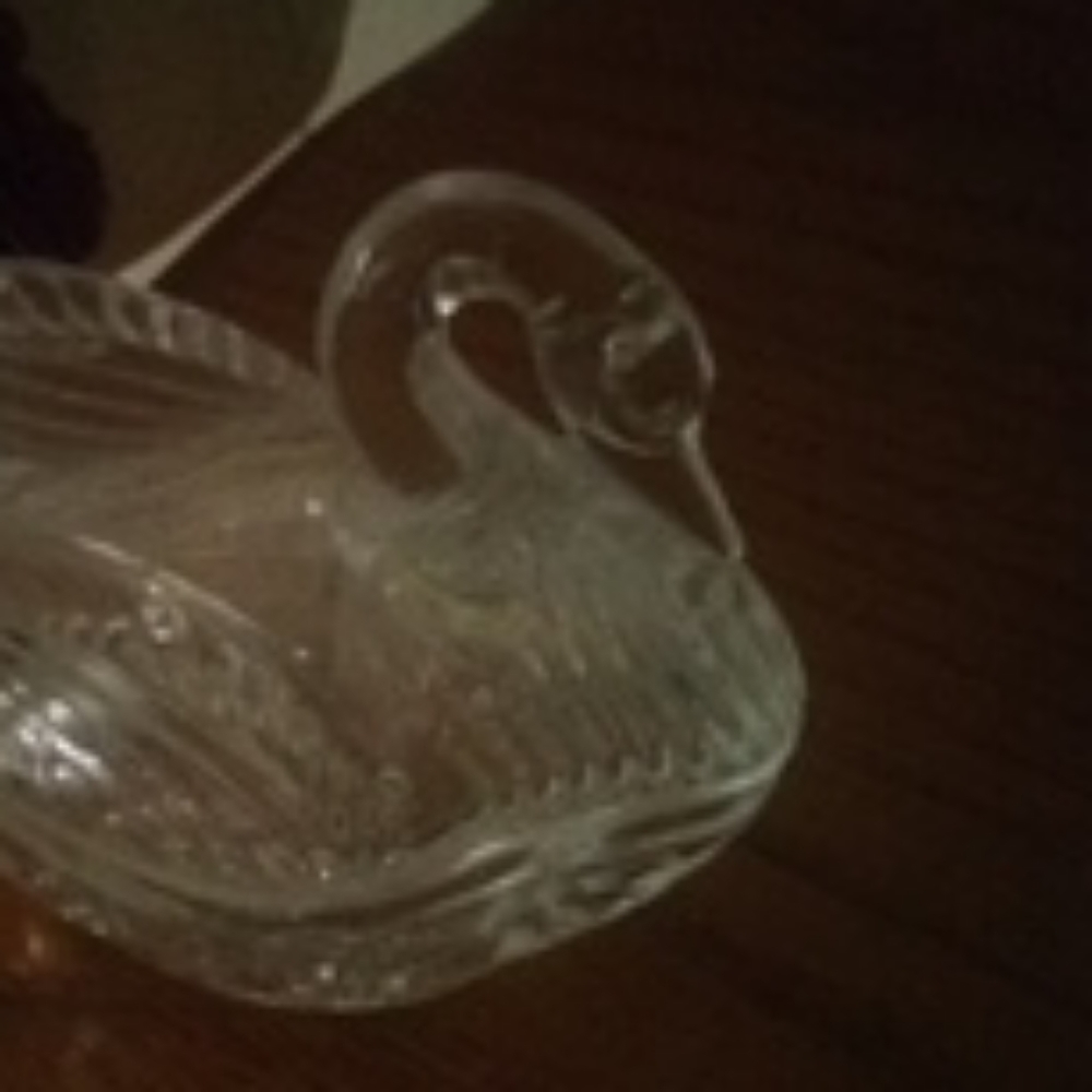 Glass swan